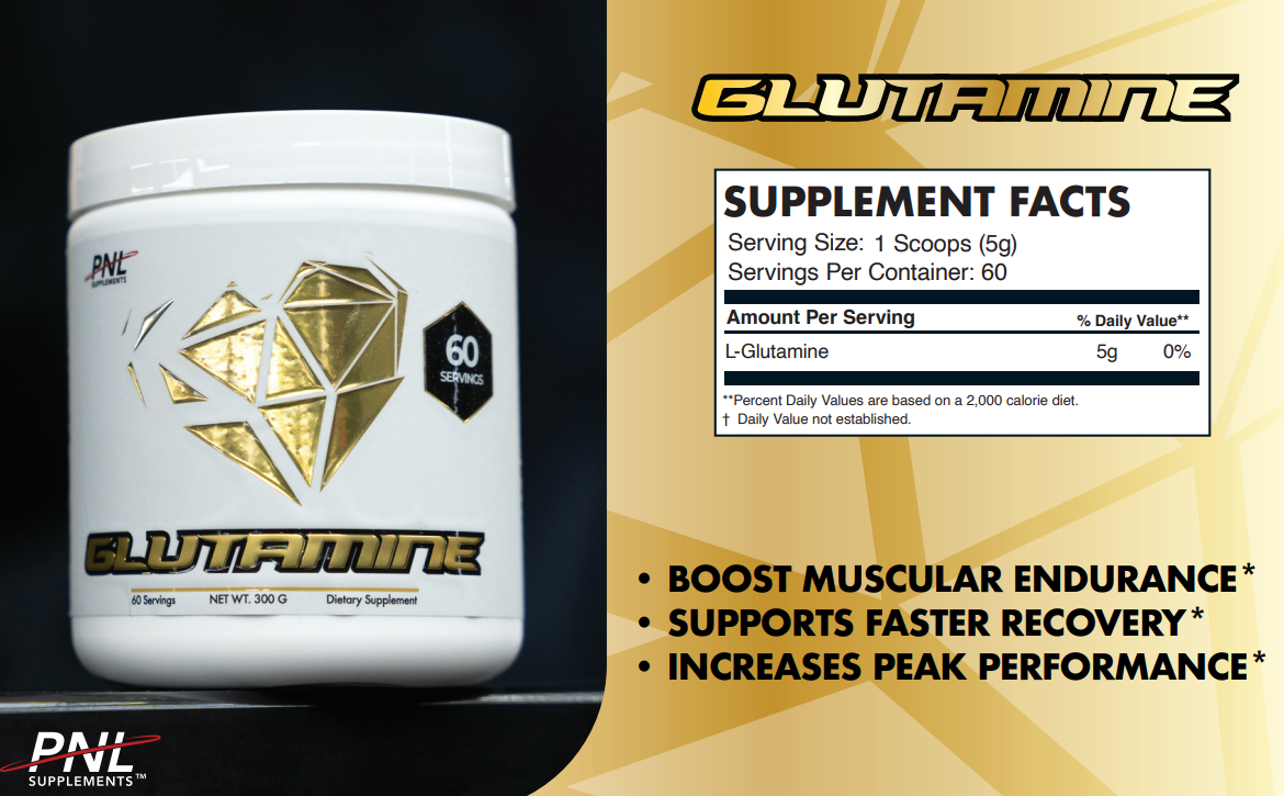 PNL Glutamine (60 Servings)